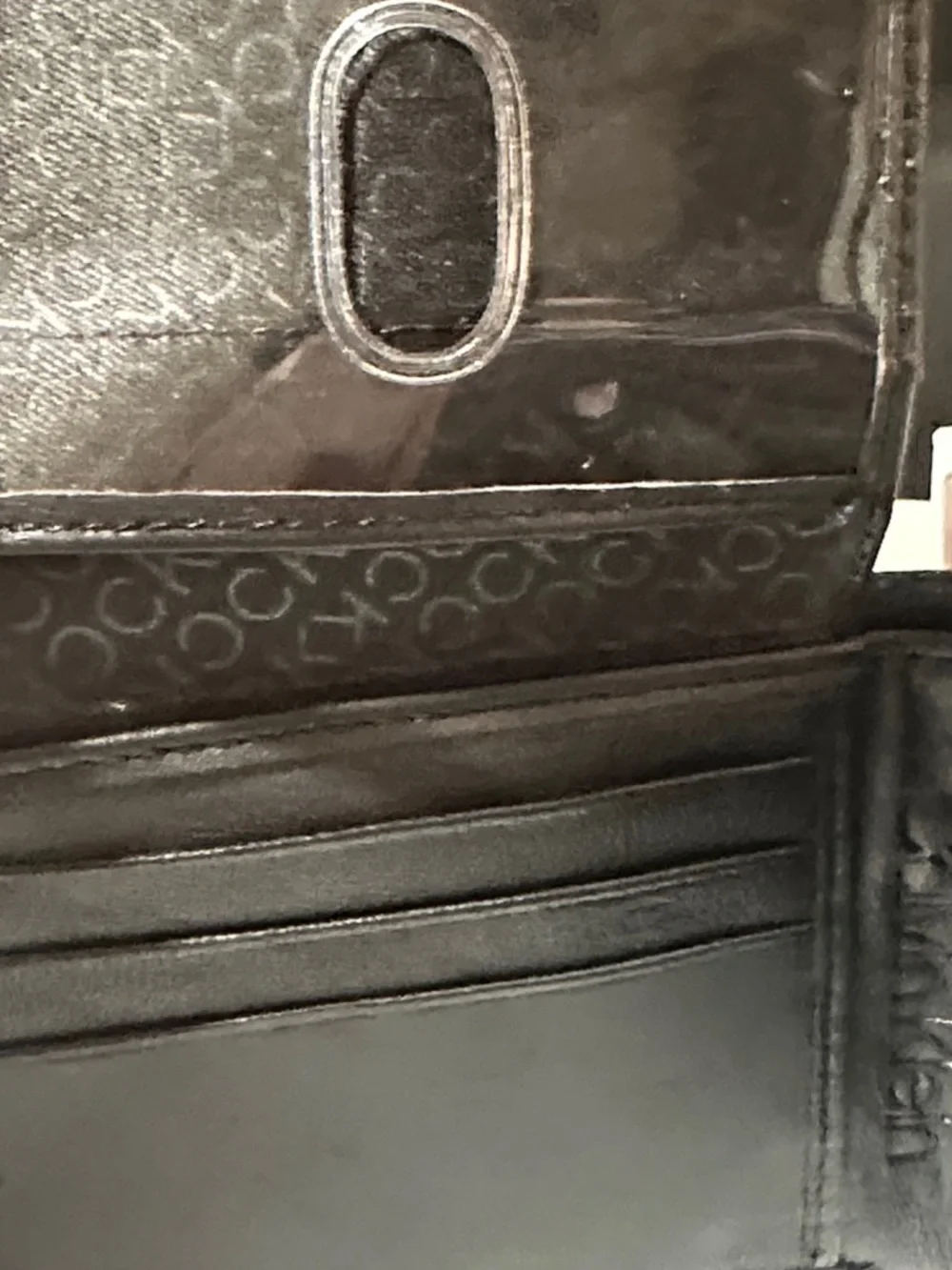 Men Calvin Klein Black Leather wallet